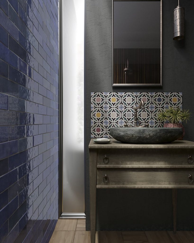 Artisan oasis tile range at Latino Ceramics in Guiseley